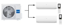 Мульти сплит-система на 2 комнаты 25+50 м2 Haier AS25S2SF2FA-W+AS50S2SF2FA-W/3U55S2SR5FA Flexis Super Match